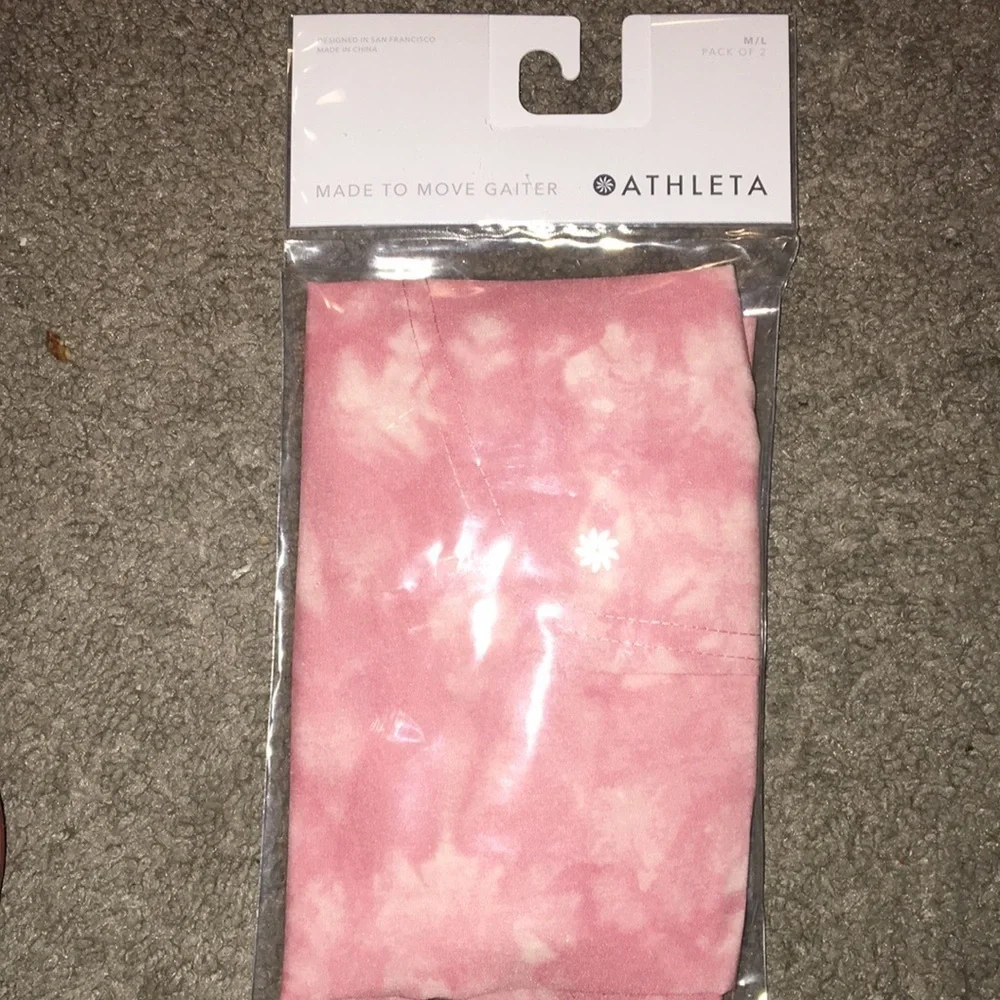 NIOP Athleta Made to Move Gaiter Pink and Purple (2) in each Package